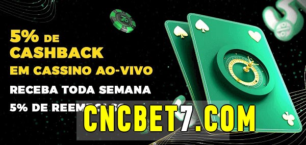 Promoções do cassino ao Vivo cncbet 